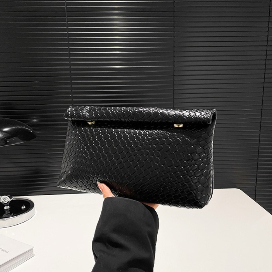 TEMU Pochette enveloppe vintage à avec fermoir à fermeture à pression en métal. élégant et offre un espace de rangement modéré, de contenir un
