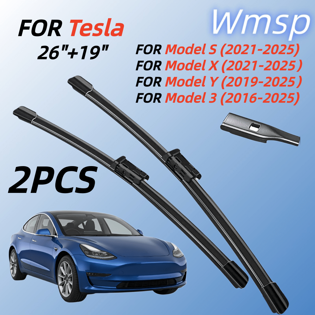 TEMU For Model 3 2016-2025, For 2019-2025, For 2021-2025, For 2021-2025 Front Wiper Pair- Sizes 26