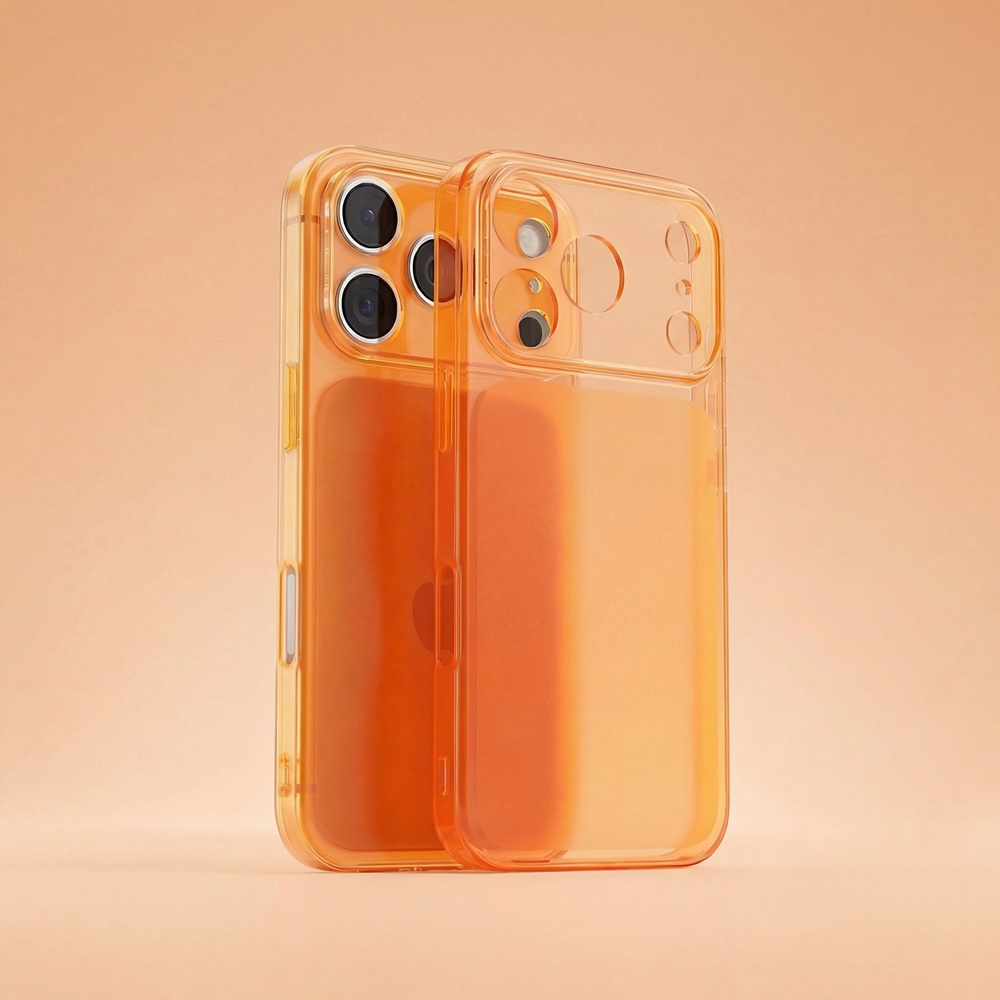 TEMU Phone Case: Semi-transparent Frosted Soft Case For Iphone 17promax, Vibrant Colors, Compatible With