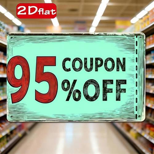 2d flat wall mounted 2d flat bohemian iron board for displaying coupons christmas thanksgiving easter and hanukkah a sturdy sign designed for offices malls and retail store decoration ideal for promoting discounts