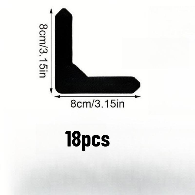 TEMU 18pcs Non-slip Carpet Grippers, Suitable For Carpets, Pu Material, Washable, Non-slip And Reusable, Prevents Carpet Displacement And Curling,