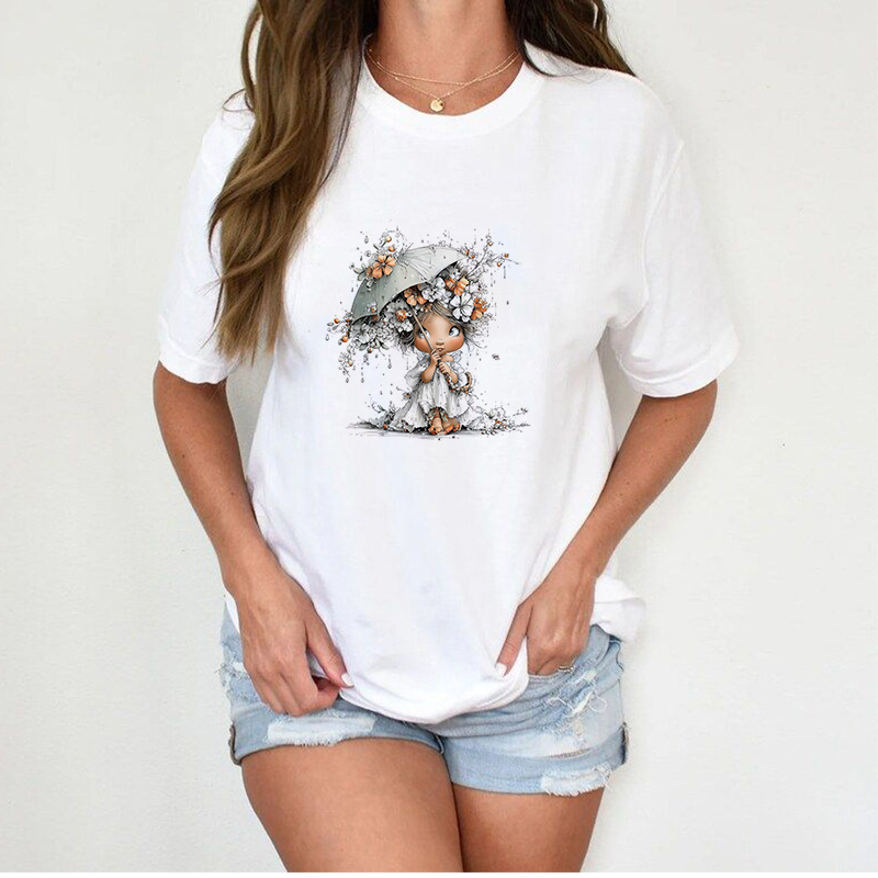 TEMU 3 piezas, Paraguas de Flores - Pegatinas de Transferencia de , Parches Termoadhesivos, Adecuados para Hacer Camisetas, Decoración de Almohadas,