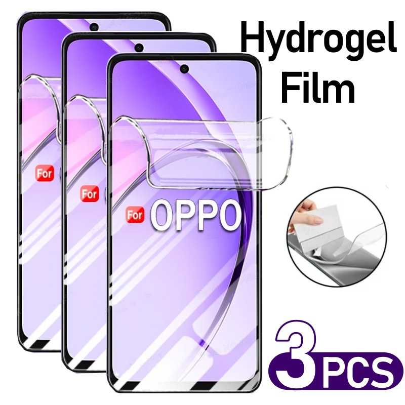TEMU [Película de hidrogel HD de 3 piezas] para OPPO A79/A78/A74/A60/A58/A54 5G. Autocurativa, HD, y . , antihuellas.