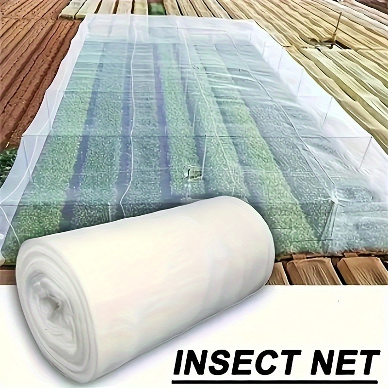 60 mesh garden netting 60 mesh insect netting ultra fine mesh fence plant protection net bird netting fruit tree vegetable blueberry protection greenhouse agricultural netting white durable plastic net fine mesh protective net