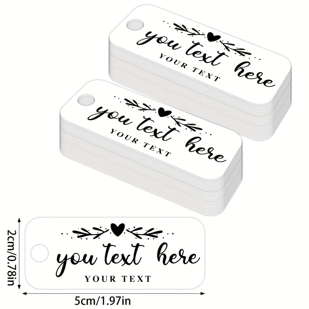TEMU Personalized Wedding & Bridal Shower Favor Tags - Name/text/date/number Labels Suitable For Weddings, Birthdays, Engagement Parties, Gift Tags