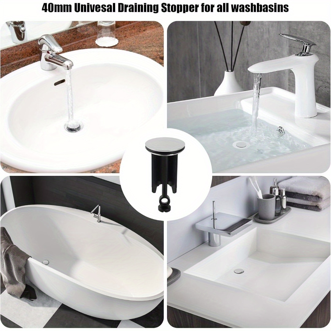 1 pz nuovo tappo per rifiuti pop-up tappo per vasca solo tappo per vasca da bagno in ottone con tenuta piatta 43mm filtro di scarico per vasca da bagno regolabile