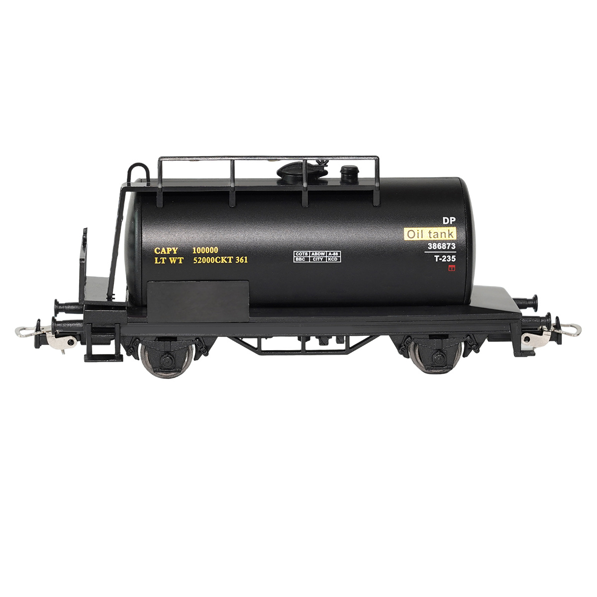 Ho Scale Model Train 1:87 Oil Truck With Metal Wheels And A Hook
