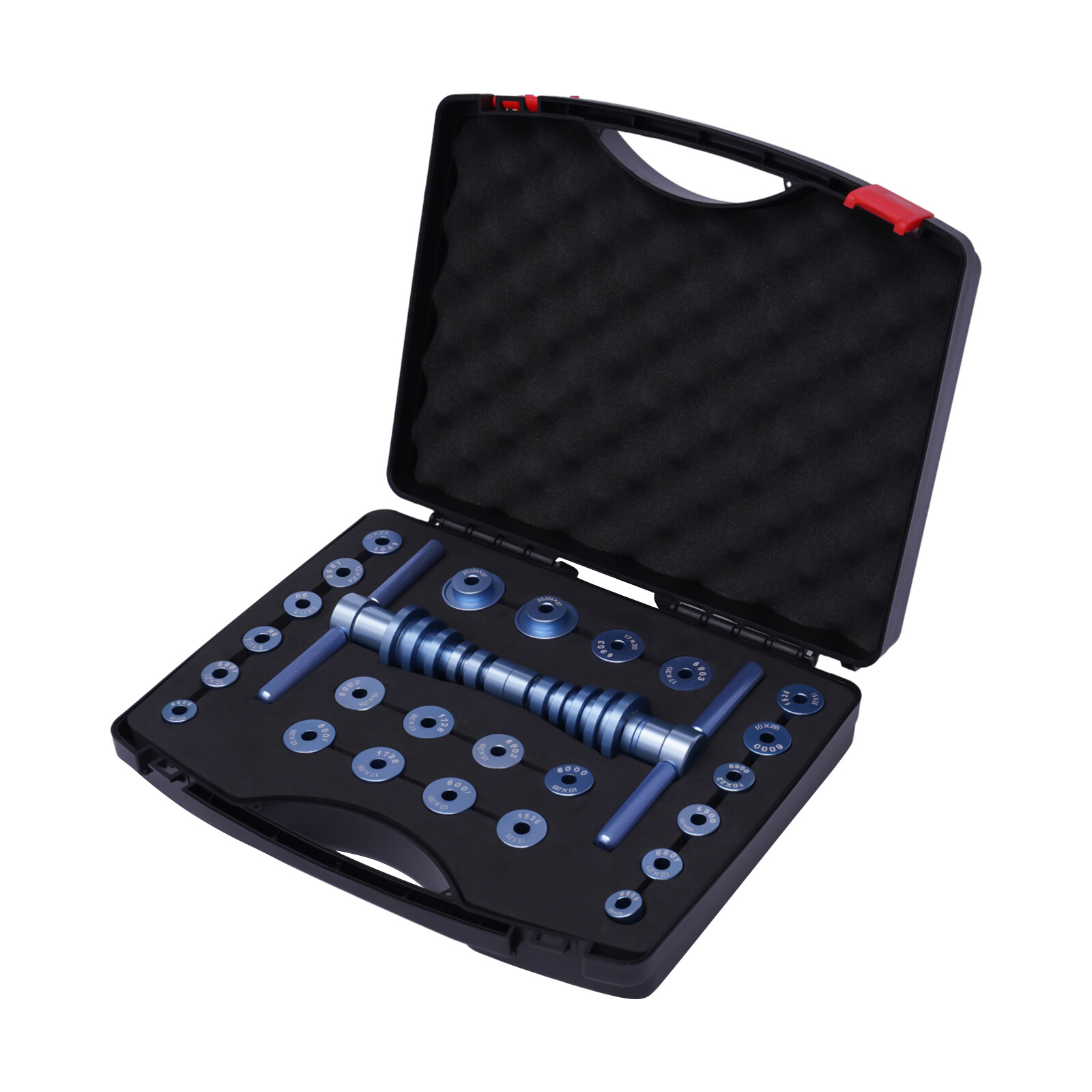 TEMU OUKANING Kit d'outils d'installation de roulements pour vélo, Presse à roulements pour vélo, Outil de de roulements avec 18 paires de de