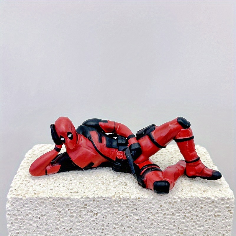 1pc/3pcs Set of Marvel Avengers Deadpool Models, Deadpool Sitting Posture And Lying Postureuxeys, Car Decoration