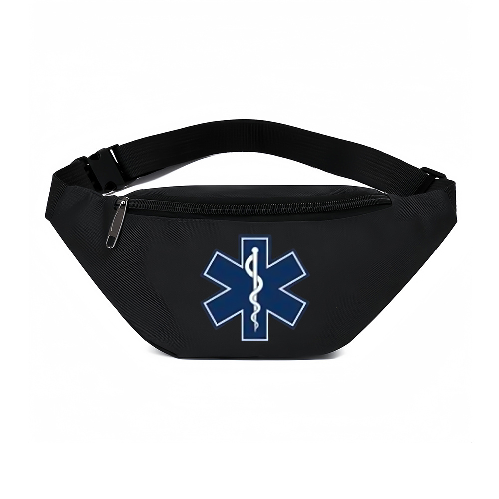 TEMU 1pc Medical Symbol Fanny Waist Bag Lightweight Crossbody For Men Women Daily Use