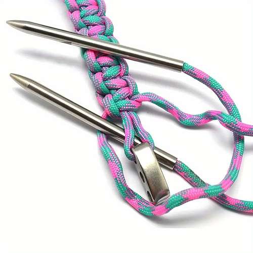 6pc Stainless Steel Paracord Stitching Needles – 3" Lacing Tool Set For Bracelets & More