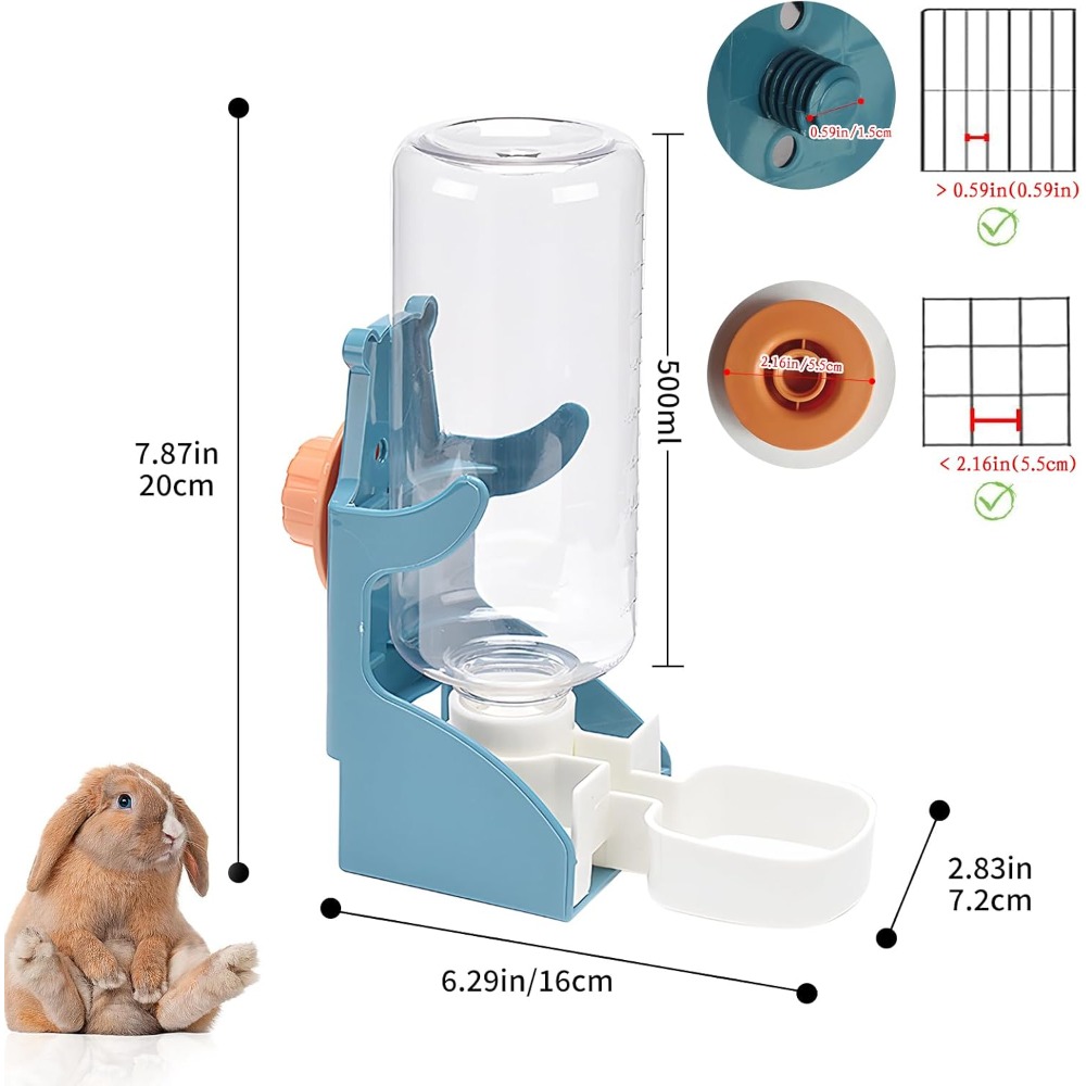 2pcs Hanging Automatic Water Dispenser for Small Animals