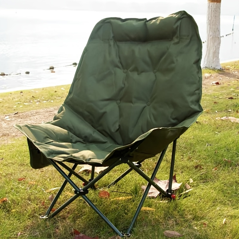 Chaise pliante de voyage pour plage avec double inclinaison, hauteur réglable, structure en acier renforcé et amovible - Portable et légère pour camping, pêche et loisirs en plein air