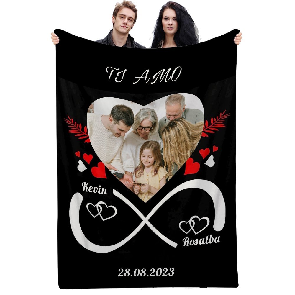 

1pc Personalized Blanket - , , All , , , 250-300gsm, For , , Christmas, 's Day