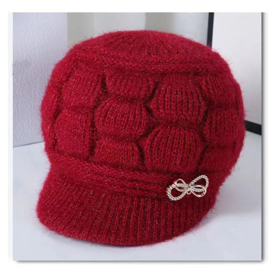 TEMU Hat Women's New Autumn And Winter Casual Hat Thickened And Velvet Warm Hat, Suitable For Gifts, Outdoor Travel, Etc.