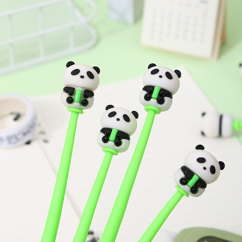 back to   48pcs 0 5mm soft rubber panda shaking neutral pen cute shape swing pen prize pen gift pen stationery Product details 3