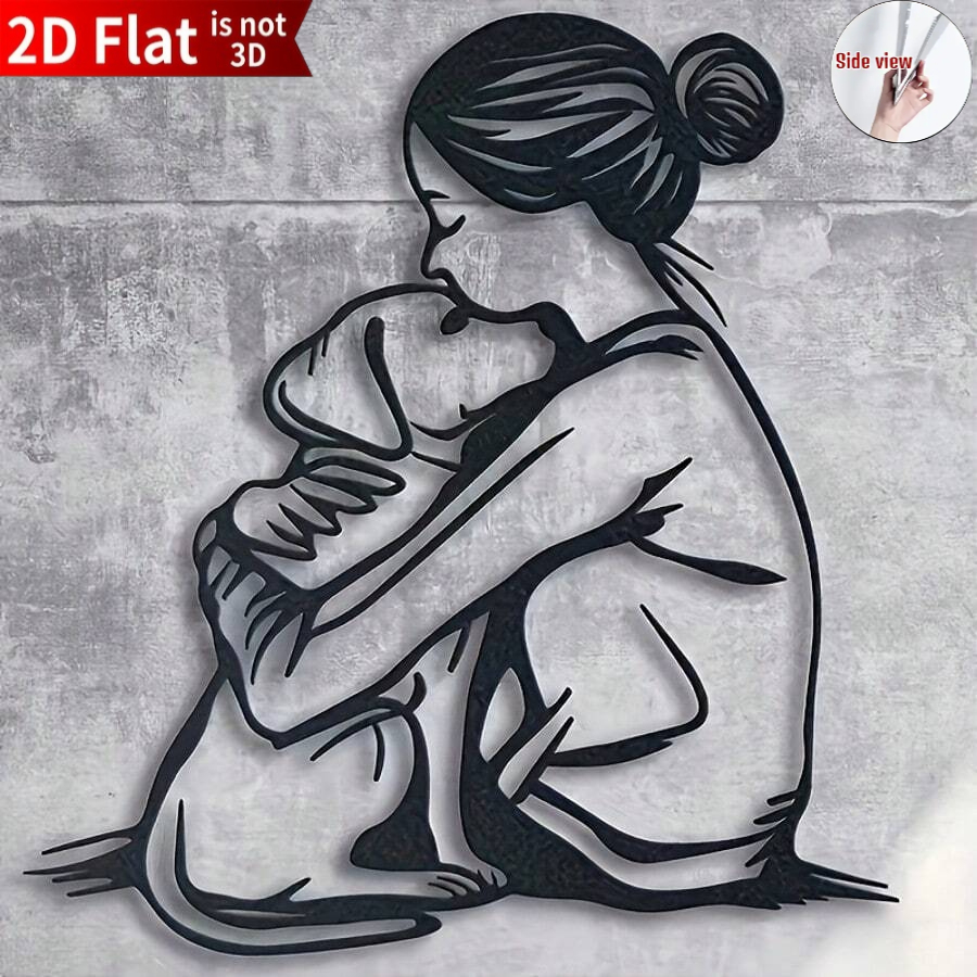 TEMU 2d Flat 1pc Printed Dog Acrylic Wall Decor - Perfect Gift For Dog Lovers, Ideal For Home Decoration And Special Occasions Like , Housewarming,