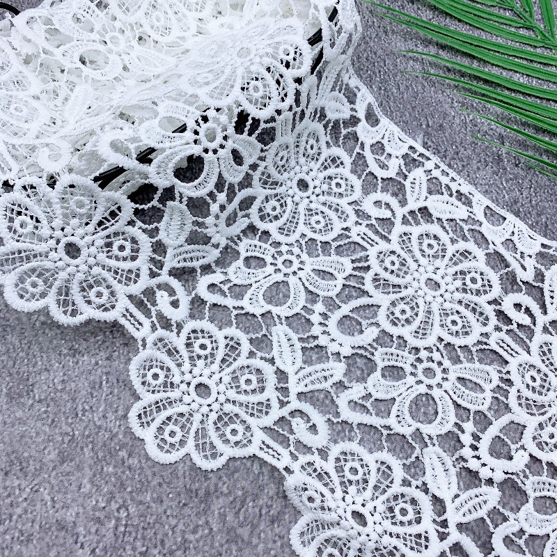 TEMU 2 Iarde Atraverso , Larghezza 19,5 cm, Pizzo in Poliestere per Confezioni Regalo, Compleanni, Festivit�, Matrimoni e Articoli per Feste,