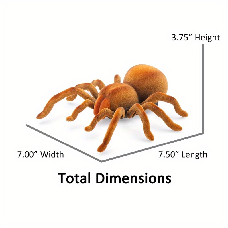 Infrared Remote Control Fuzzy Brown Spider
