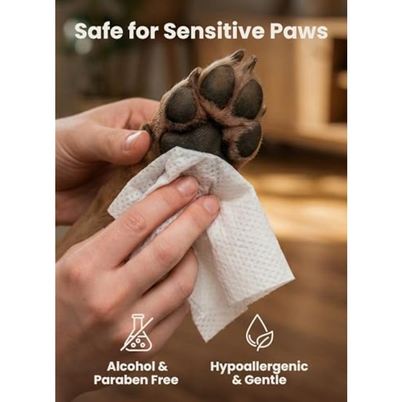 Pogi's Hypoallergenic Dog Wipes Suitable for Paws, Body & Butt Cleaning, Hydrating Suitable for Breeds, Sensitive Skin, Fragrance-Free, Gentle for Puppies & Dogs, -the- Pet Care