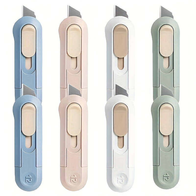 

4/6/8pcs Multi- With Adjustable Blade - Compact , Mini Envelope , Lightweight Design For Home And Office Use