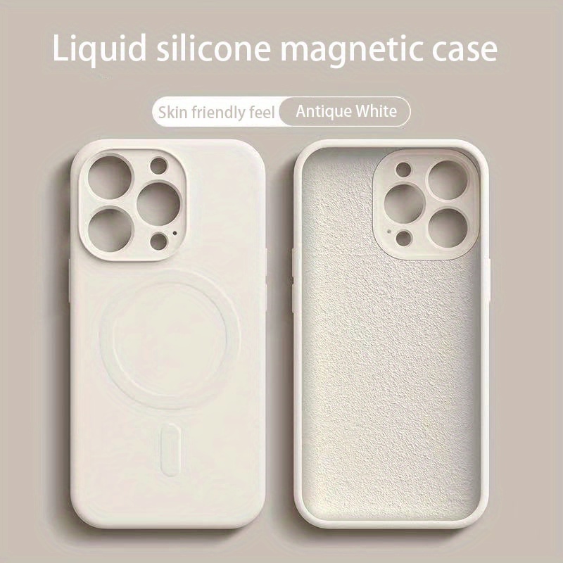 Phone Case - A New Premium Silicone Magnetic Case The Skin, Designed For Iphone 17, 16, 15 Pro Max, 14, 14 Plus, 13, 13 Pro, 12 Pro, 11, 17 Pro Max, 16 Pro Max, And Mini, Drop Protection For