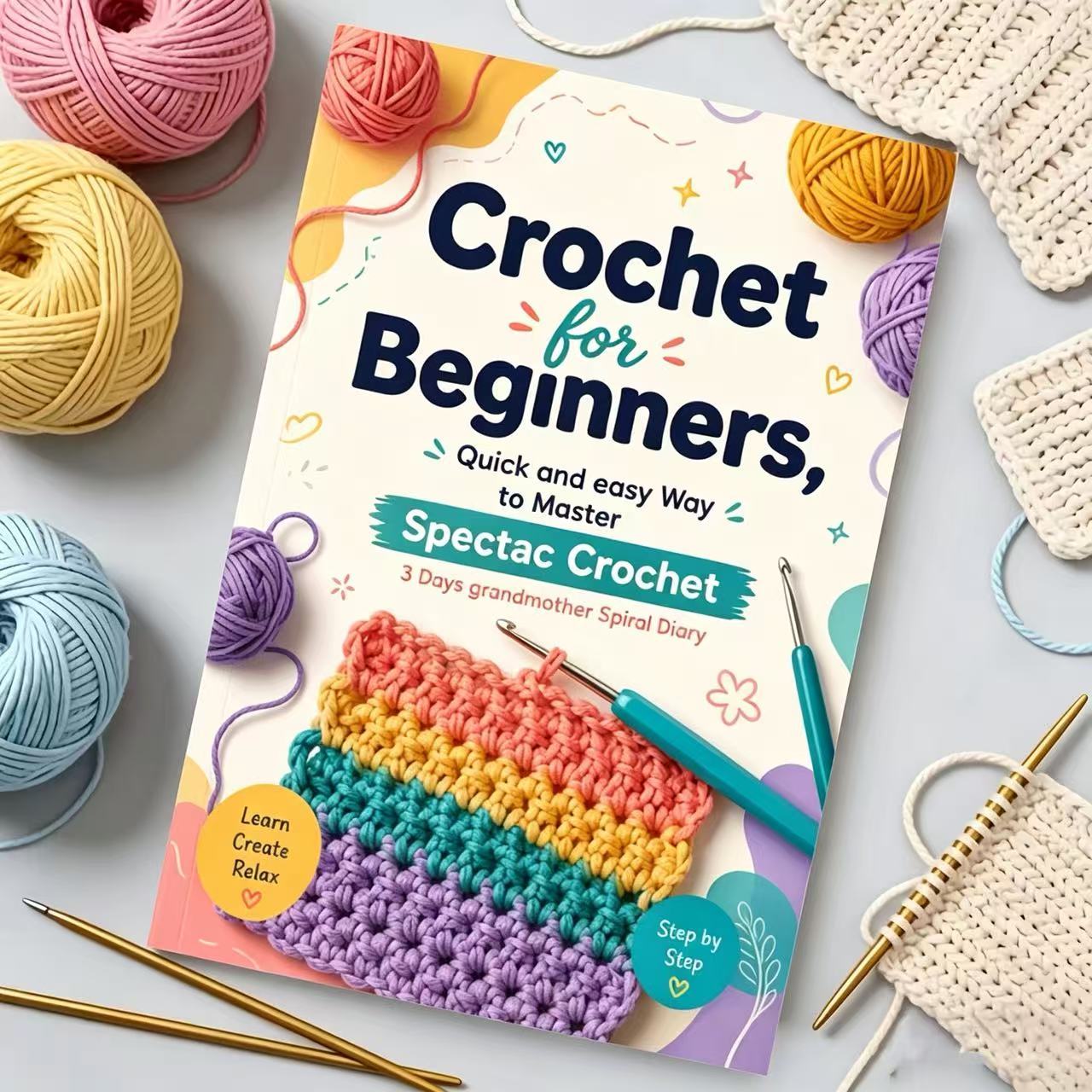 TEMU journal de tricot et de crochet est spécialement conçu pour les , les étudiants et les enseignants pour vous à apprendre les points de base et
