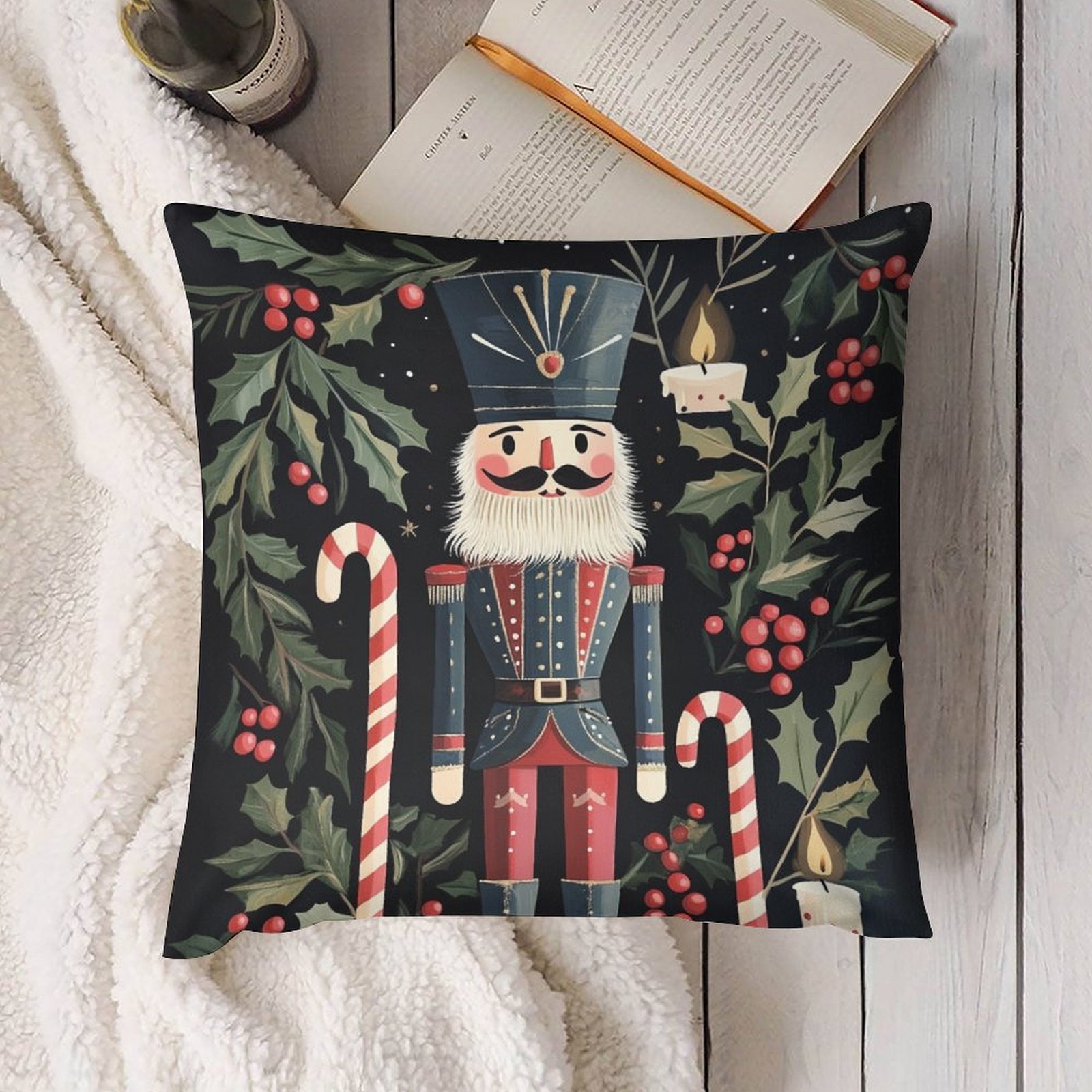 Musesh Christmas Tree Pillow Covers (Pack Of 2) - 20x20 Inch Vintage Holiday Decor For Sofa & Home