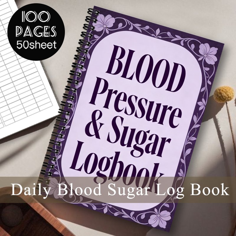 TEMU 1pc Spiral Notebook Daily Blood Sugar And Blood Pressure Log Book Ideal Gifts For Blood Pressure Sugar Logbook TEMU 1pc Spiral Notebook Daily Blood Sugar And Blood Pressure Log Book Ideal Gifts For Blood Pressure Sugar Logbook