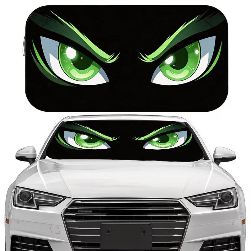 TEMU Car Windshield Sunshade, Windshield Uv-blocking Sun Visor Protector, Foldable Sun Shield, The Vehicle Cool, Uv Heat Reflection, Fun Car