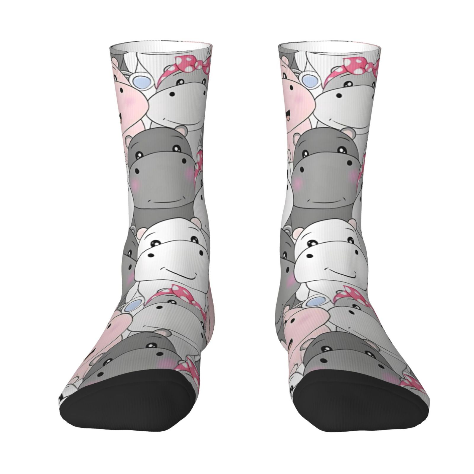 TEMU 1 Pair Men's/women's Novelty Gift Socks - Suitable For - Breathable Polyester Blend - Machine Washable Printed Socks, Unique Themed Design,
