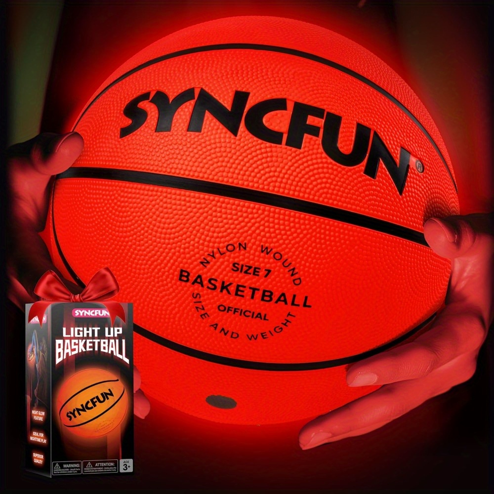 TEMU Joyin Glow In The Dark Basketball Suitable For Boys, For , , Outdoor/ Use, Night Practice Training, Parties, Gifts For, Basket Ball Accessories