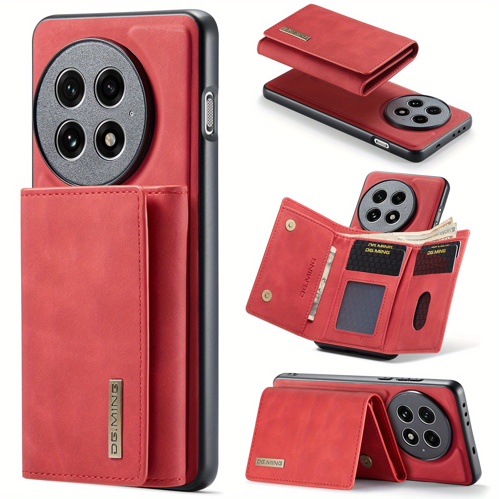 TEMU Phone Case: Magnetic Wallet Case For Oneplus 1 10 Pro/1 11/1 12/1 13, Wallet Design