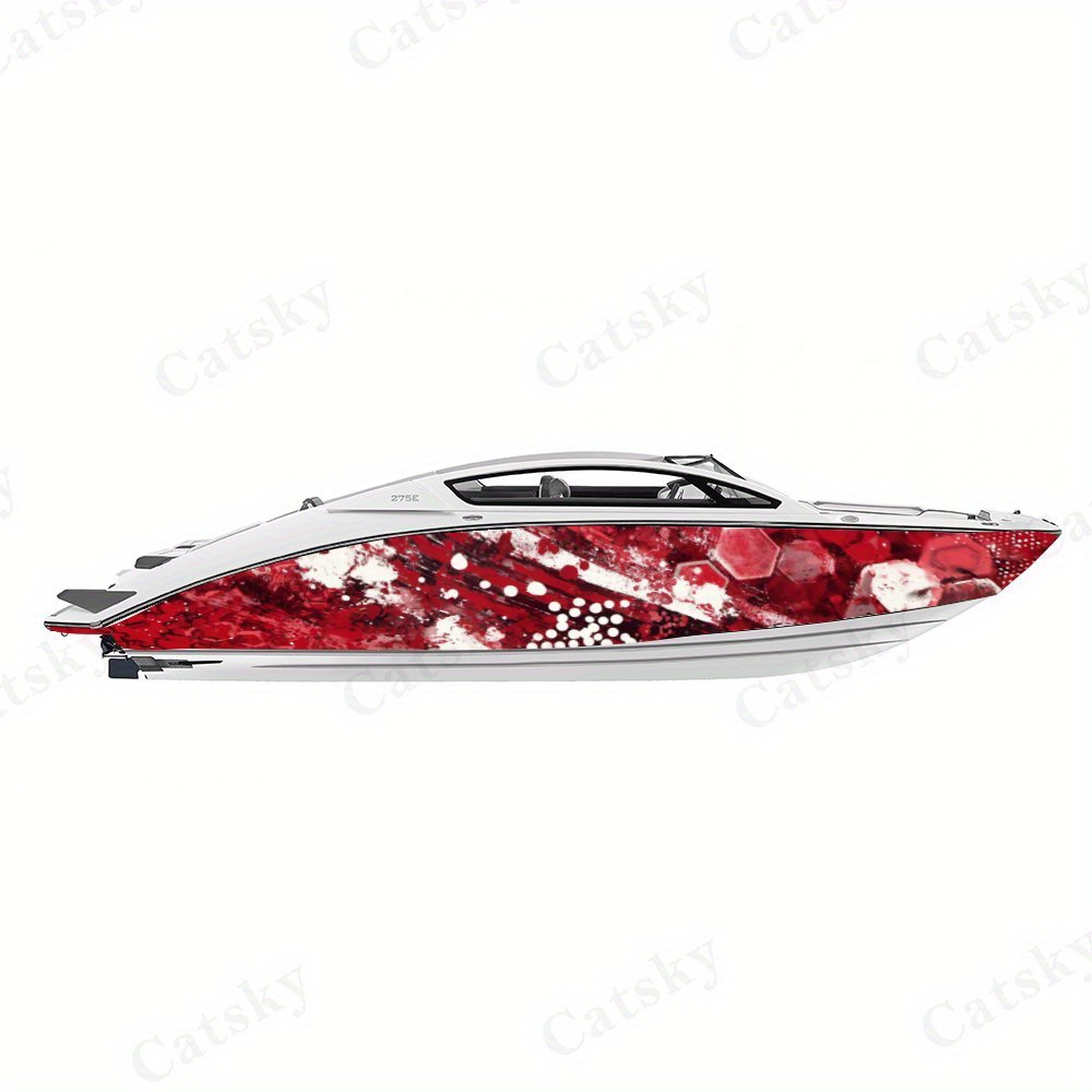 Durable Waterproof PVC Stickers for Boats, 2pcs
