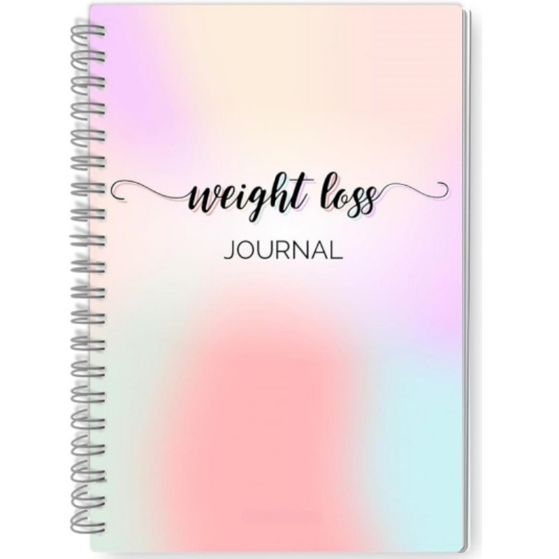 TEMU 1 Book Weight Loss Journal & Planner With Spiral Binding - 12-month Fitness , Lost & Body Measurements Log, Weekly/monthly Weight Trackers,