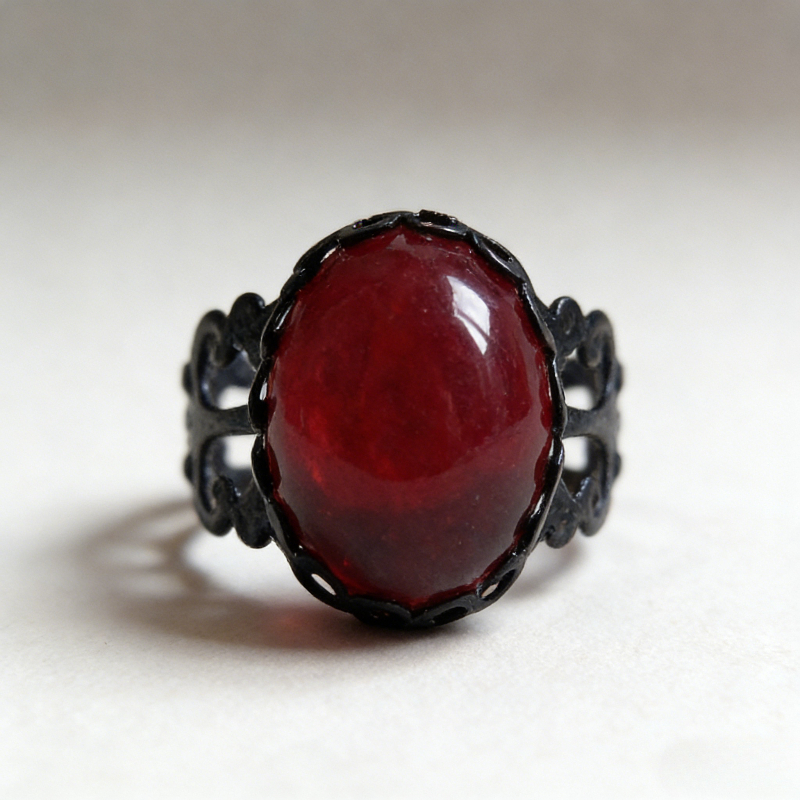 TEMU 1 pièce Bague créative unique vampire gothique à ouverture réglable pour femme, bijou de banquet