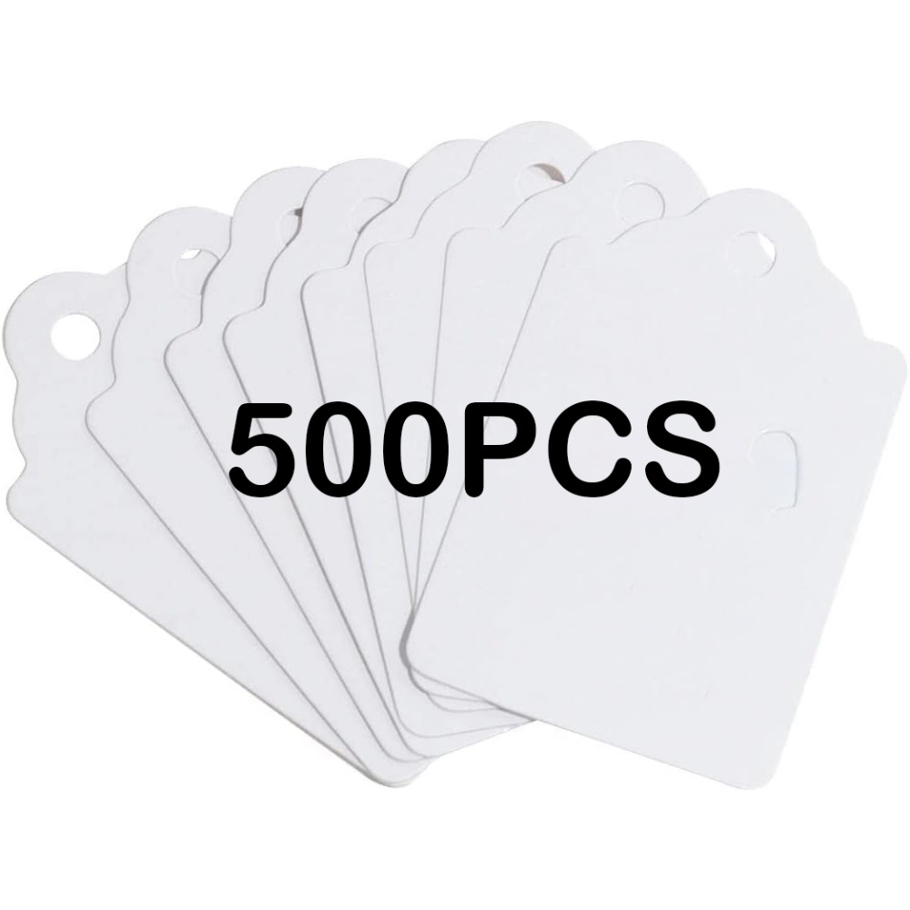 TEMU 500 étiquettes de prix ficelles, mesurant 1,75 pouces par 1,093 pouces, étiquettes de prix blanches adaptées aux pistolets d'étiquetage,