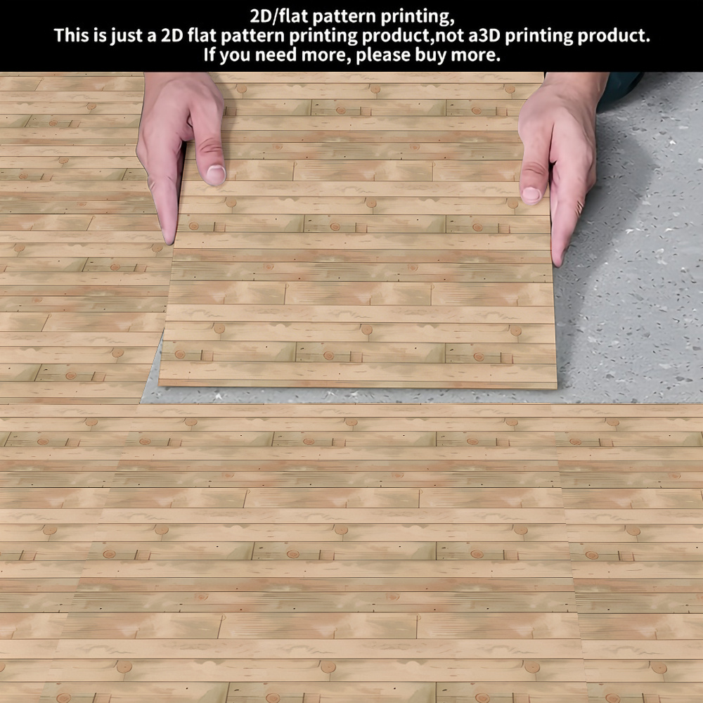 artikel foto 10 stuks 2d zelfklevende vinyl vloerstickers, rustieke houtnerfplanken met textuur,  . zelfklevende vloertegels, waterdicht, geschikt voor huurwoningen, badkamers, keukens en huurappartementen