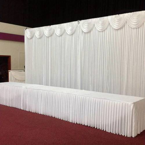 luxurious wedding backdrop curtain elegant white silk photo booth and event fabric no power required extra large size 10x10 feet 9 8x9 8 feet machine washable suitable for weddings parties photography decorations pro