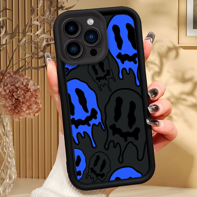 Trda zaščitna ovijalka za telefon: Primerna za iPhone 16 ovijalko, 15 Trendy Max/Plus mehka, 11/12 ilustrirana ovijalka za telefon