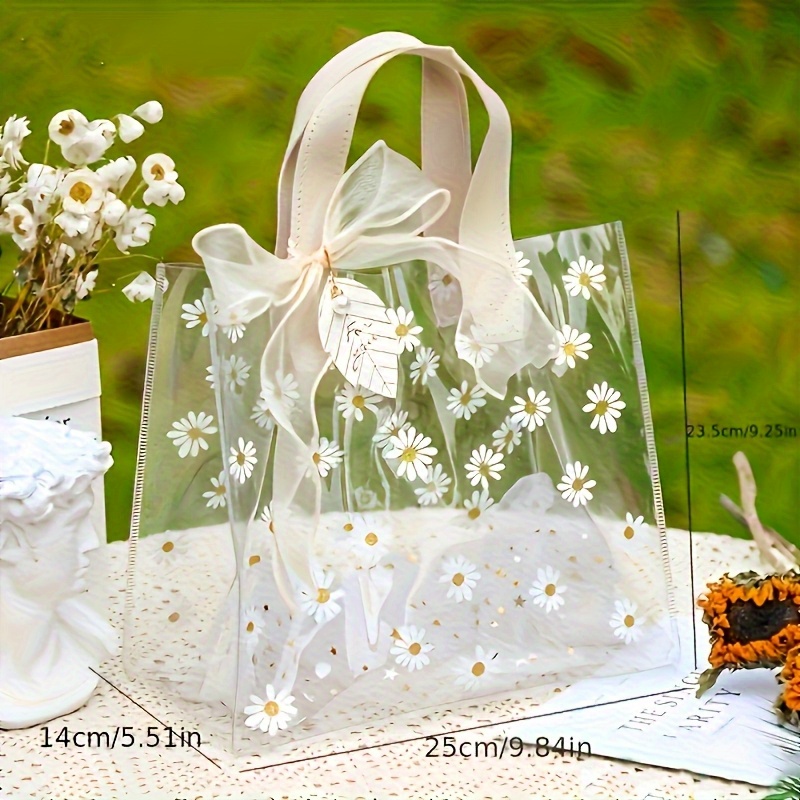 TEMU Holiday Party Gift Basket, Cute Gift Bag, Pvc Souvenir Gift Bag, Thanksgiving Gift, New Year Gift, Valentine's Day Gift, Usable For