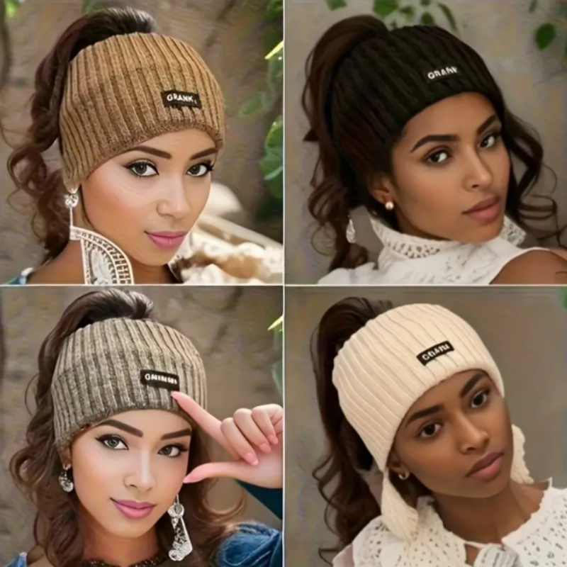 TEMU 4-pack Women's Headbands - Winter Warm Ear Covers, , Solid Color Hair Additions, Suitable For Cold Weather And Daily/formal Occasions