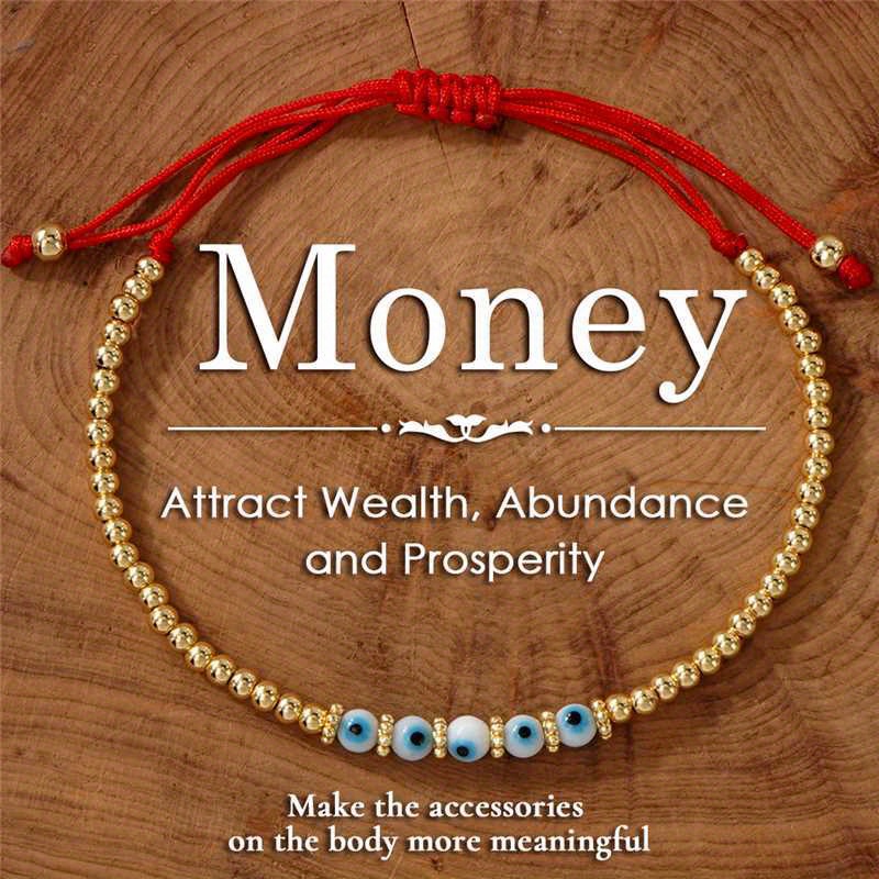 TEMU Pulsera de ojo con cuentas de vidrio y cuerda de a - , y . Haz que las adiciones más significativas - Adecuada para que hombres y mujeres la ,