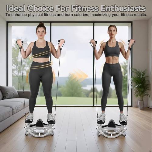 side to side lateral rocking fitness stepper home workout machine without battery