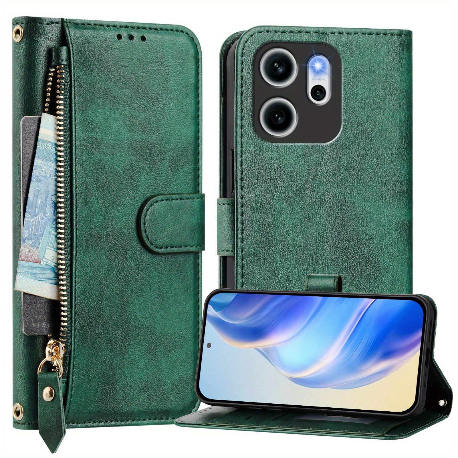 TEMU Phone Case - High-quality Luxury Multifunctional Phone Case With Multiple Card Slots, Portable And Practical, Designed As A Gift For Men And