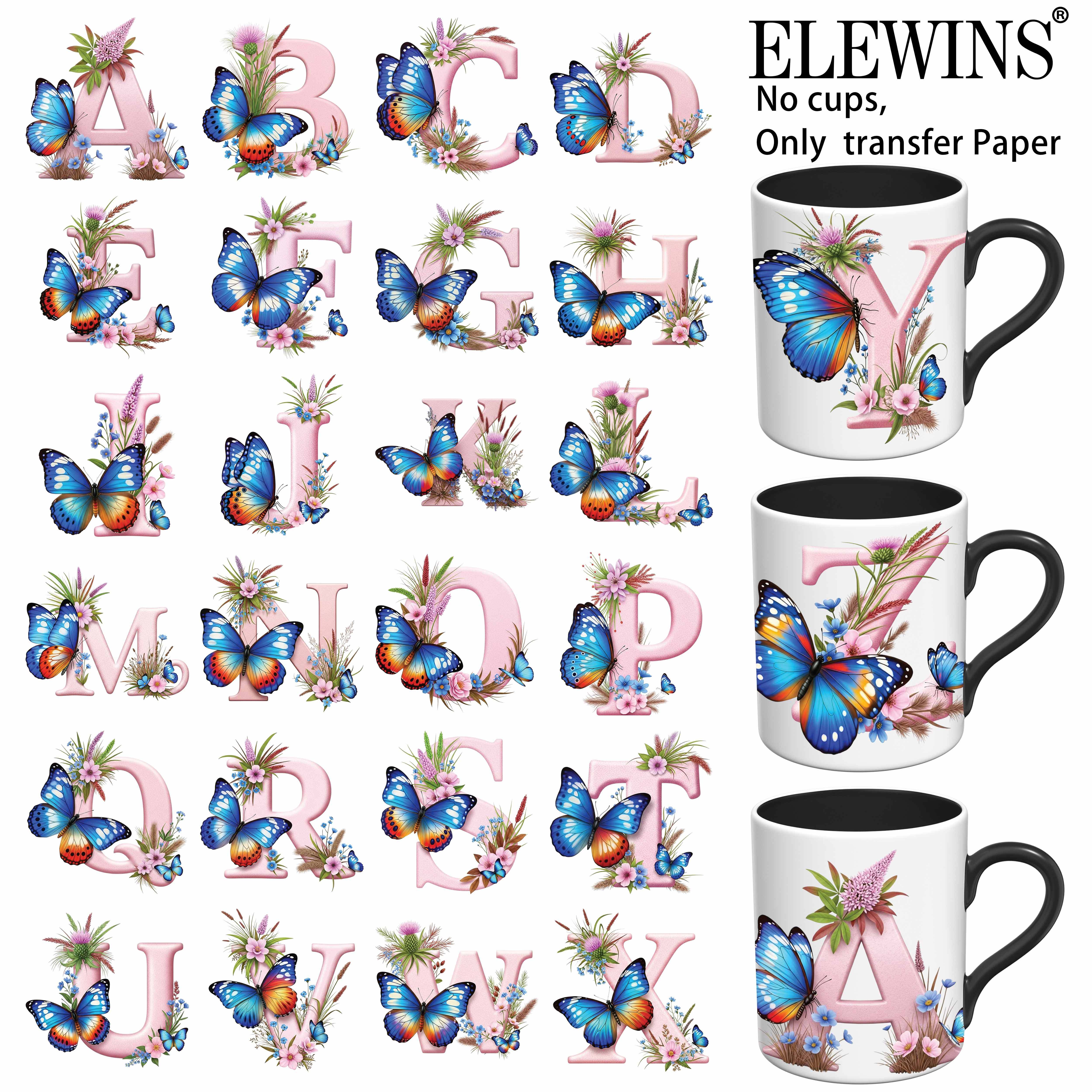 TEMU 32pcs -alphabet Uv Dtf Mug Wraps - Uv Dtf Tumbler Wraps For Mug Cups, Aesthetic Mug Transfer Papers, Waterproof Safe Mug Transfer Papers, Office