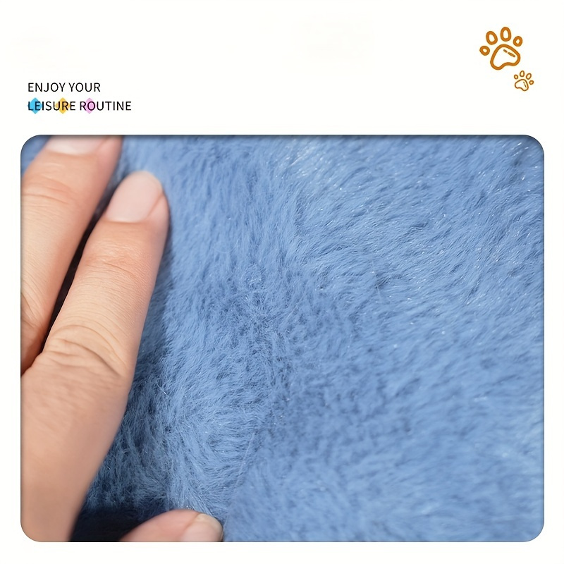 cozy shark shaped pet bed modern thick plush winter den for cats small dogs non assembled durable polyester with paw print   cushioned interior for indoor pets cat bed     cushioned material Product details 3