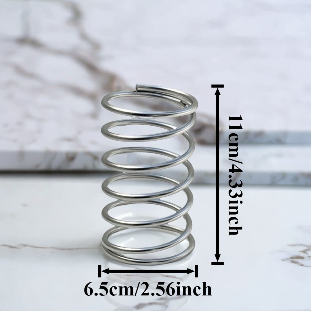E-shop Spiral Zahnputzhalter mit Hohlrändern, geeignet für Badezimmer, Schminktisch und Schreibtisch; ein 2-in-1 Aufbewahrungsregal für Make-up-Pinsel