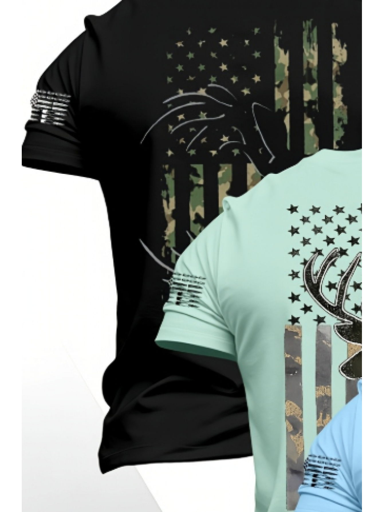 3-Pc Men'S Short-Sleeve T-Shirts, American Patriotism 250Th... product image 4