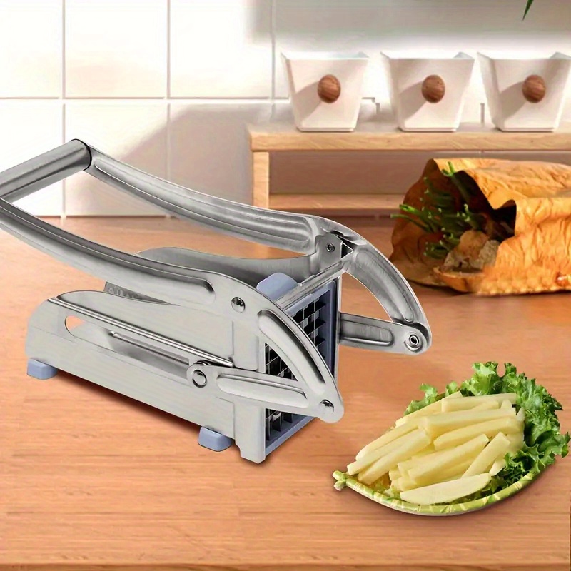 stainless steel french fry cutter heavy duty vegetable potato onion chopper   gadgets for home cooks and   details 4